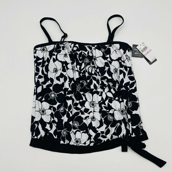 Island Escape Lei Day Floral Tankini Top 109 - Picture 2 of 7